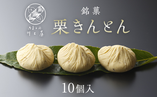 【12月お届け】 御菓子所 川上屋 栗きんとん （秋季限定）10個入り F4N-1069