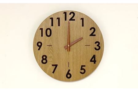 wood clock 280OK　壁掛け時計 時計 壁掛け 木製 無垢材 インテリア