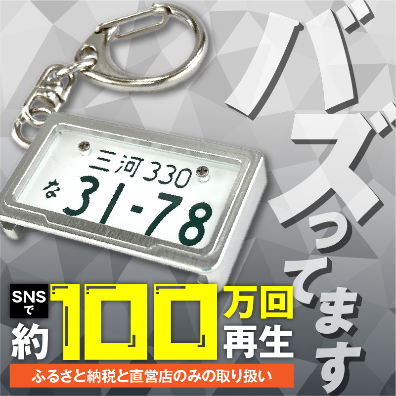 車を愛車と呼ばれる方々へ！ナンバー交換式　究極のメタルフレーム【白ナンバー】カーナンバーキーホルダー リスペクトスタイル 車 ミニチュア ナンバー交換 オリジナル スライド装着 普通車 かわいい 金属 合金 精密 こだわり オンリーワン 贈り物 プレゼント H084-047