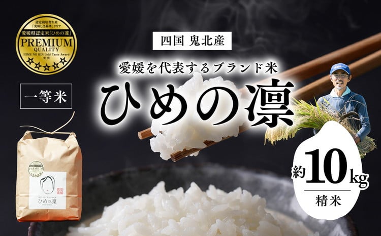 
            【先行予約】【R7年産】【愛媛県ブランド】ひめの凛 10kg（プレミアムクオリティ）  ｜ お米 お米不足 お米品薄 おいしい お米 事業者支援 送料無料 白米 精米 国産 限定 ごはん ご飯 白飯 ゴハン 愛媛県産 鬼北町 ※2025年11月上旬より順次発送予定 ※離島への配送不可
          