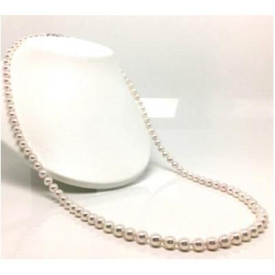 ふるさと納税 志摩市 良質アコヤロングネックレス 7.0〜7.5mm・80cm