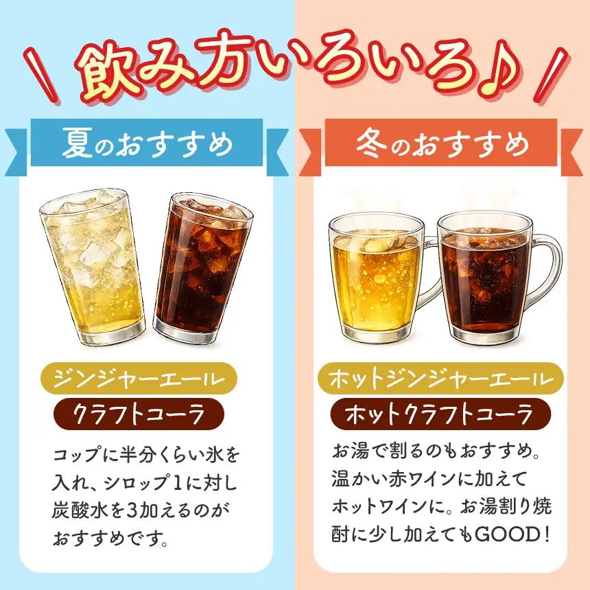 八十八 （ はとや ） 手づくり クラフトコーラ ＆ ジンジャーエール 〈 希釈 タイプ 200 ml × 2 本 〉