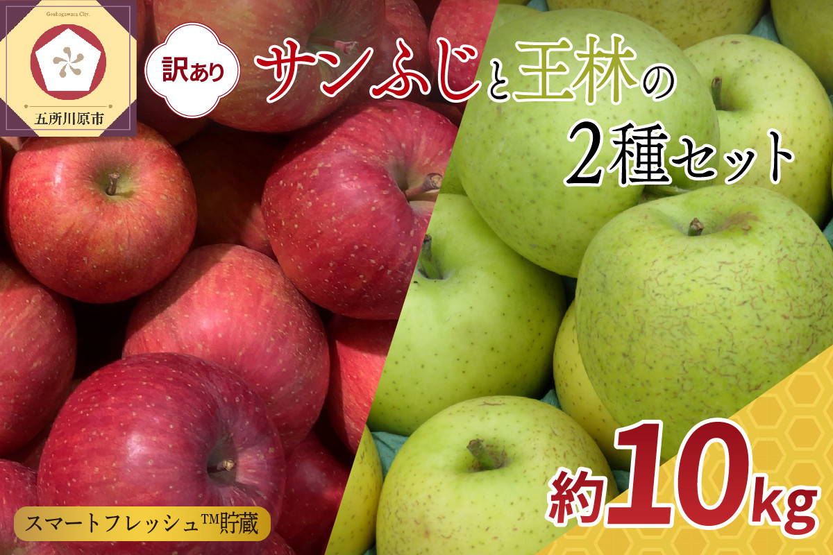 
【選べる配送時期】【訳あり】りんご10kg春のサンふじ王林スマートフレッシュTM貯蔵またはCA貯蔵
