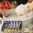 【ふるさと納税】【各月数量限定】 福岡県産 米「 元気つくし 」 20kg NP006-0 ～ 5kg 新米 白米 ごはん お米 小分け 選べる 令和5年 令和6年 2024 ブランド 食味 特A 数量限定 人気 単一原料米 銘柄米 配送月 発送月 訳あり コシヒカリ ～【福岡県 須恵町】