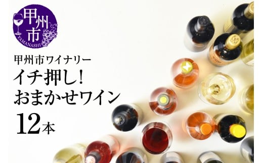 甲州市 イチ押し！ワイン12本セット（KSB）K9-621 【 赤ワイン 白ワイン スパークリングワイン 甲州市 山梨県】