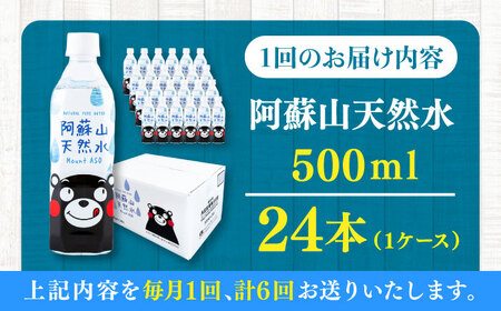 【全6回定期便】阿蘇山天然水 500ml 24本×1ケース 備蓄 BHDG009 備蓄