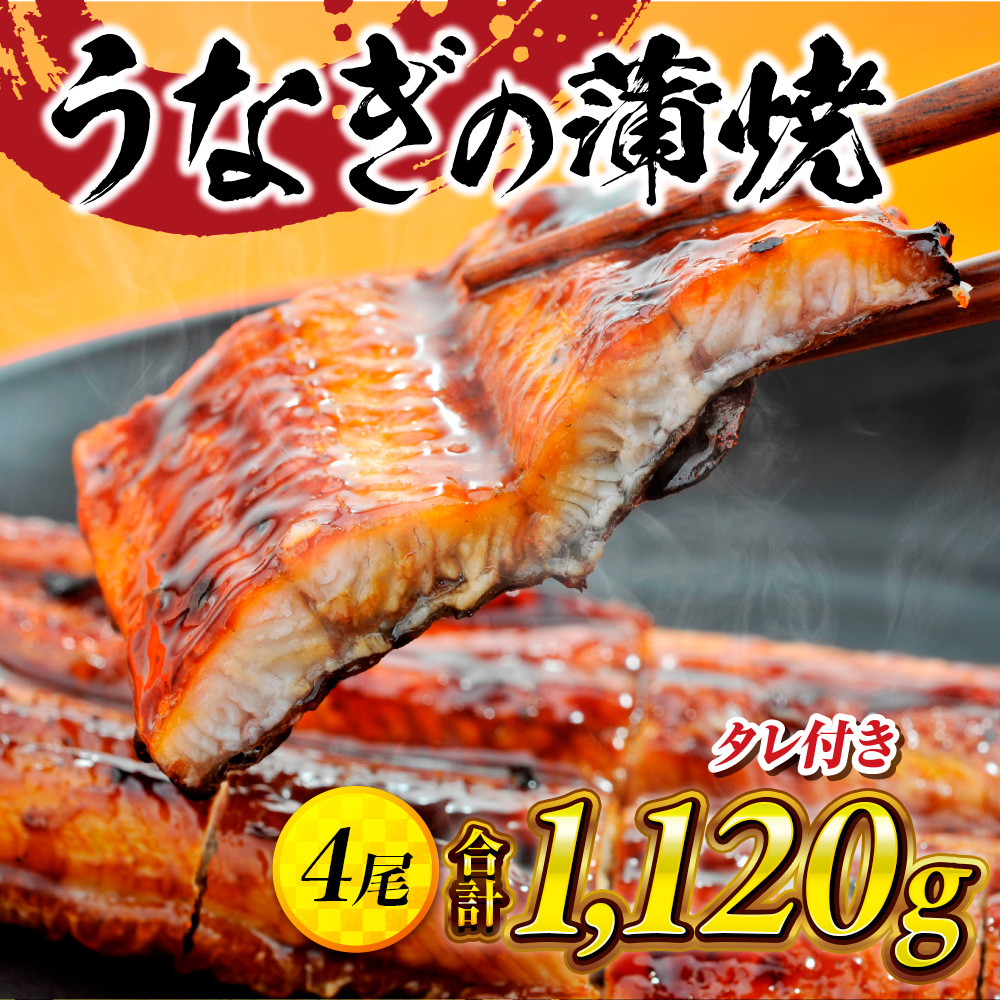 うなぎの蒲焼４尾 タレ付き（３本） YZ003