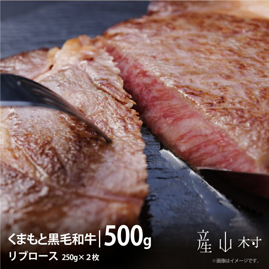 【ふるさと納税】くまもと黒毛和牛・リブロース約500g【配送不可地域：離島】《60日以内に出荷(土日祝除く)》ミートショップまきば