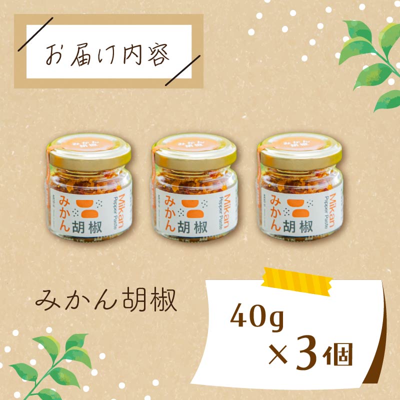 調味料 みかん胡椒 3個 (120g) 胡椒 こしょう 料理 洋食 パスタ 和食 みかん 甘夏みかん 小分け 唐辛子 海塩 フードロス アップサイクル 蓮台寺 伊豆 下田 静岡県 下田市 NEED U