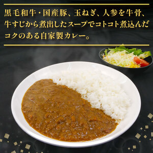 自家製 カレー 200g×5パック 1kg 黒毛和牛 牛肉 国産豚 カレー 
