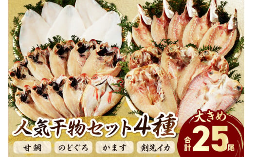 山陰浜田港 水揚げされた大きめ人気干物セット 魚介類 魚貝類 魚介 魚 干物 干もの 一夜干し 干物セット セット 加工品 アカムツ 【025_0426】