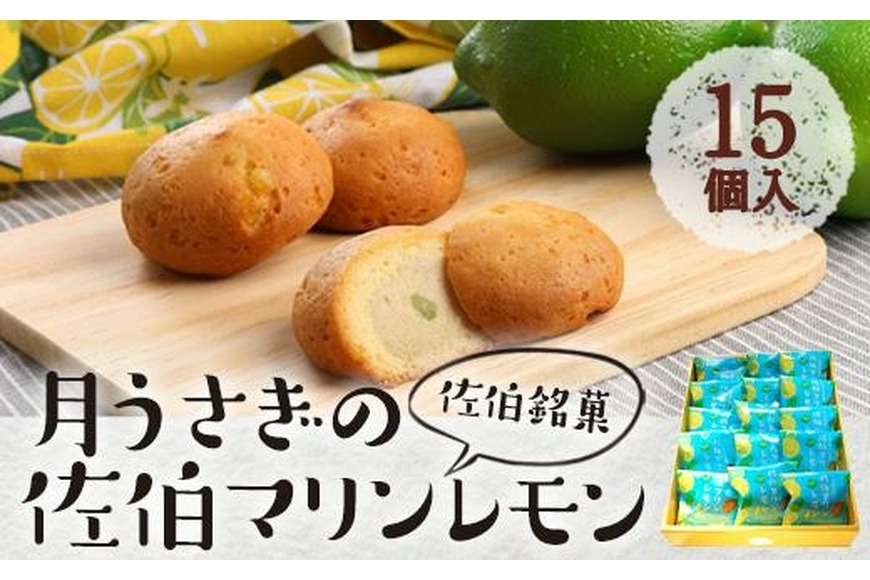 月うさぎの佐伯マリンレモン (計15個) レモン レモンケーキ スイーツ スウィーツ 菓子 焼き菓子 洋菓子 おやつ セット 個装 大分県 佐伯市【ER003】【古川製菓】