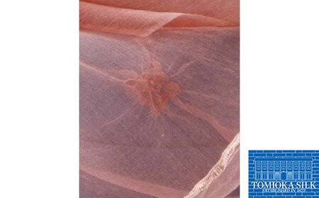 TOMIOKA SILK オーガンジーストール 「草木染」＜ブルーグレー＞ 富岡シルク 国産 草木染 プレミアム ストール 春繭 シルク 絹 青 ブルーグレー ファッション 贈り物 ギフト F21E-