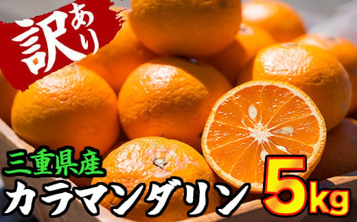 【訳あり】三重県産　カラマンダリン（カラーオレンジ） 5kg【出荷目安：４月初旬〜４月下旬】 限定300セット II-69 