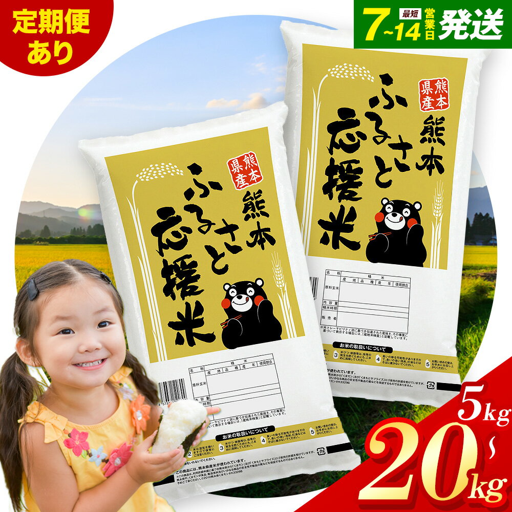 【ふるさと納税】米 無洗米 熊本 ふるさと応援 米 選べる 定期便 内容量 5kg 10kg 15kg 20kg 《出荷時期をお選びください》 熊本県産 白米 精米 山江村 ブレンド米 国産 おうちご飯 返礼品 発送 配送 SDGs わけあり むせんまい お米 おこめ 家庭用 楽天スーパーSALE