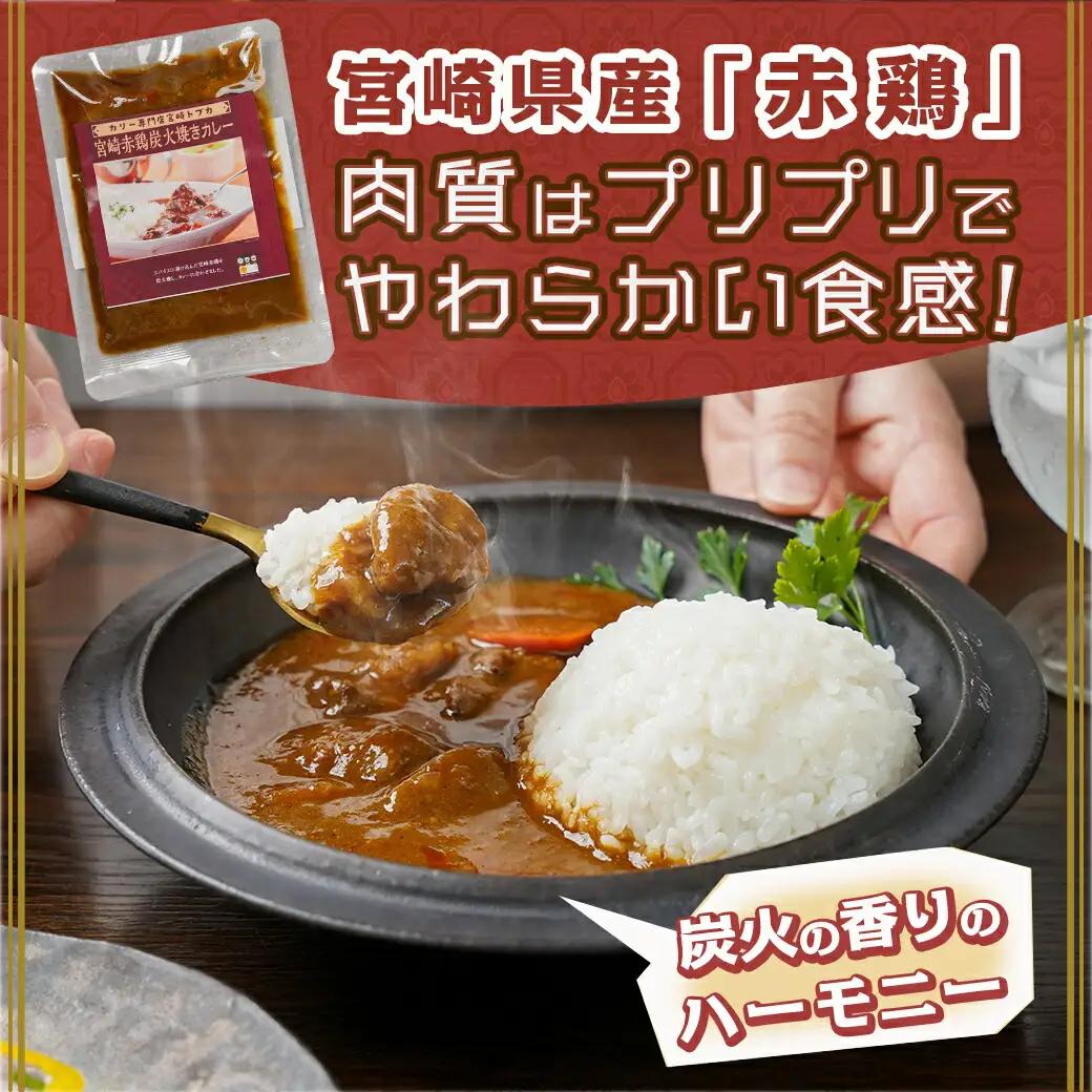 トプカ☆宮崎赤鶏炭火焼きカレー5食セット※ポスト投函_LD-J902_(都城市) カレー専門店 手づくり 鶏 炭火焼き レトルト ポスト投函