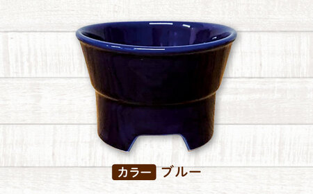 美濃焼 陶器製ペット用フードボウル【丸高台フードボウル(M/ブルー)pet112】【1437668】