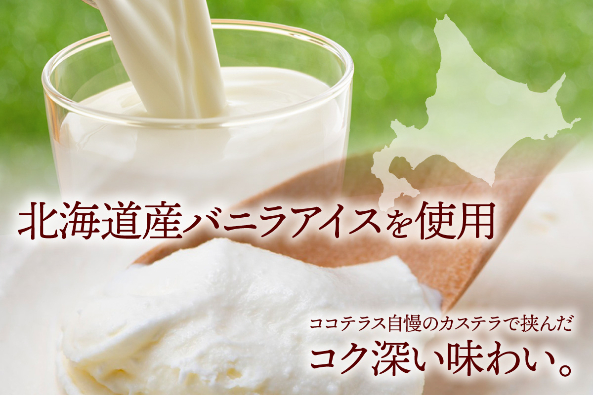 ココテラスのカステラアイスサンド（8個）
