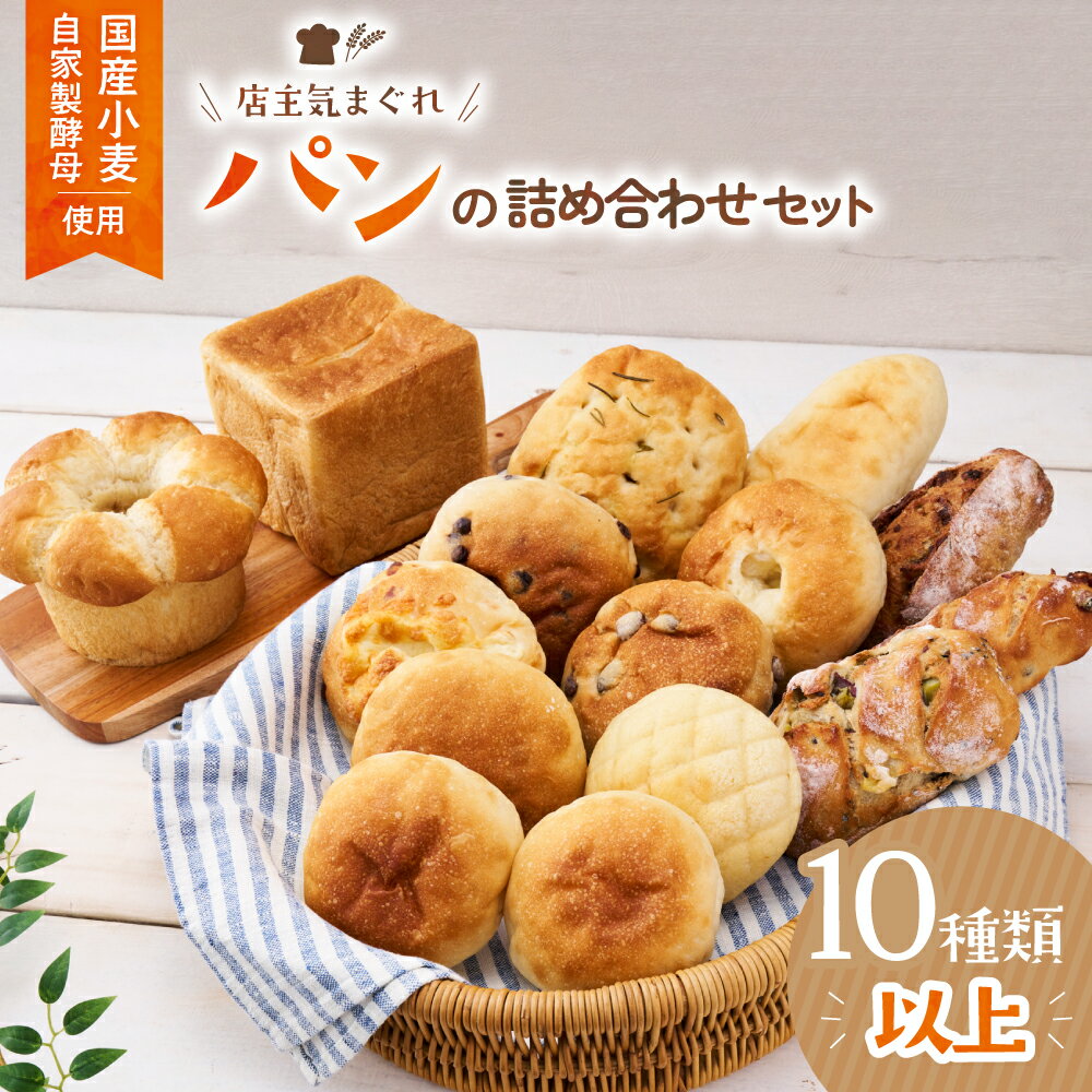 【ふるさと納税】店主気まぐれ「パン」の詰め合わせセット 計10種類以上 国産小麦 国産 自家製酵母 パン詰め合わせ 三重県 多気町 NT-01