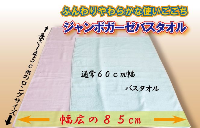 ジャンボガーゼ バスタオル 3枚【泉州タオル 国産 吸水 普段使い シンプル 日用品 家族 ファミリー】 010B896