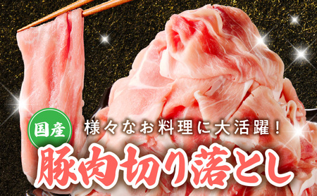 丸善味わい加工 国産 豚肉 切り落とし 定期便 1.5kg×3回 小分け【毎月配送コース】