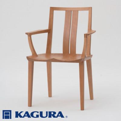 ふるさと納税 常陸大宮市 【家具蔵】アームチェア レン チェリー材