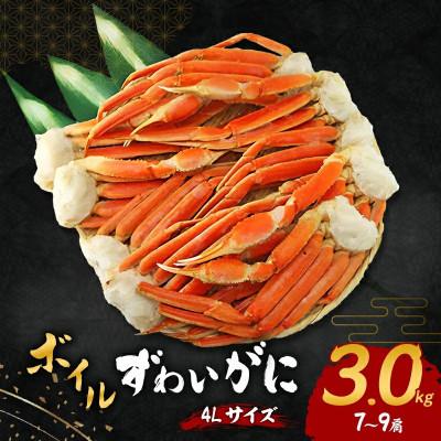ふるさと納税 岸和田市 【2026年11月6日より順次発送】ボイルずわいがに 4Lサイズ 3kg(7〜9肩)