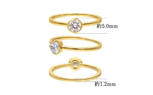 K18 0.3ct ダイヤモンド富士リング 【サイズ：10号～15号（0.5号刻み対応可）】20-4955 指輪 リング ジュエリー 贈り物 ギフト プレゼント