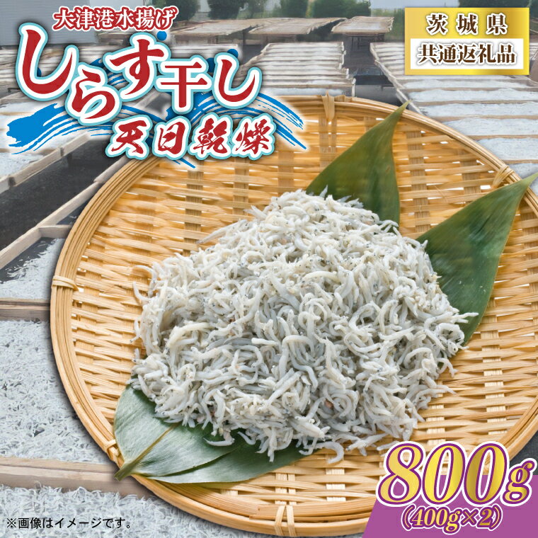 【ふるさと納税】しらす干し 天日乾燥 800g(400g×2) (茨城県共通返礼品:北茨城市)【配送不可地域：離島】 (AY001)