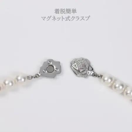 【RoseYumiRose】9mm＆10mmパール2点セット(ネックレス/イヤリング)ホワイト【配送不可地域：沖縄県】【1734222】