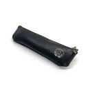 【ふるさと納税】革工房いんのしま 山羊革ファスナーペンケース【色：クロ】 | 文房具 雑貨 日用品 人気 おすすめ 送料無料