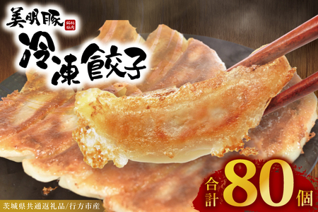 冷凍餃子 80個（20個×4袋） 美明豚 餃子 （茨城県共通返礼品・行方市産）_DS014
