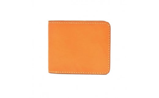 栃木レザー使用｜滑らか本革二つ折り財布｜Half wallet 01C｜キャメル｜minca（全4色）