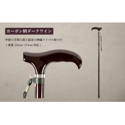 ふるさと納税 横須賀市 超軽量オールカーボンコンパクト折りたたみ伸縮杖 カーボン柄 ダークワイン |  | 01