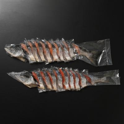 ふるさと納税 北見市 鮭切り身2種食べ比べ!紅鮭・時鮭(トキシラズ)計20切れ　北海道北見市加工　真空パック |  | 03