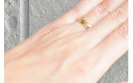 k18 甲丸リング 7号 [シエロ 山梨県 中央市 21470918-c] 指輪 リング  4mm レディース メンズ イエローゴールド 幅広 甲丸 地金リング 18k 18金 ユニセックス No.e