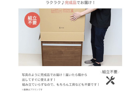 木製4分別ダストボックス ナチュラル ダストボックス 4分別 完成品 家具調 おしゃれ ごみ箱 [川口工器] 【107S006】