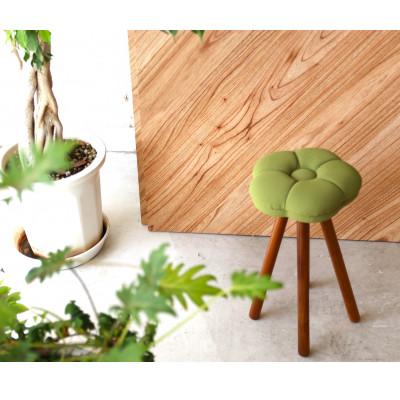 ふるさと納税 大川市 monaca stool:tsubaki【抹茶/ウォールナット/高さ45cm】