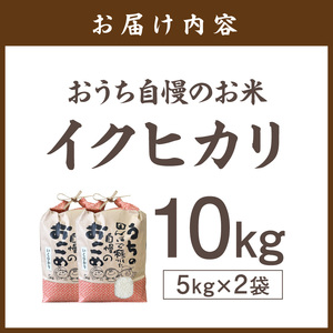 【1297】おうち自慢のお米　イクヒカリ10kg