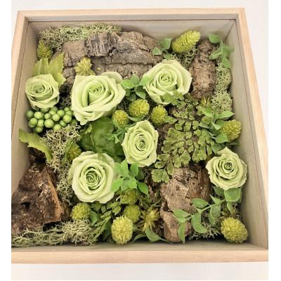 ふるさと納税 日出町 プリザーブドフラワー緑