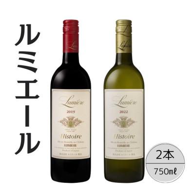 ふるさと納税 笛吹市 ルミエール　イストワール赤白2本セット 167-130