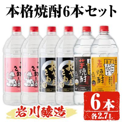 ふるさと納税 曽於市 岩川醸造 本格芋焼酎 2.7L×6本　大容量セット