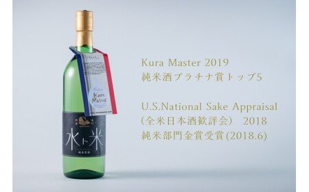 ナルトタイ純米原酒（水ト米）2本　【Kura Master2019　プラチナ賞受賞】　スッキリ　飲みやすい　原酒　純米　敬老の日　お歳暮　日本酒