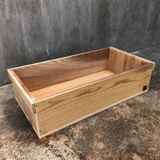 木箱(りんご箱)Bサイズ　1箱　62cm×31cm×15.5cm　(おおさか 河内材 無塗装)