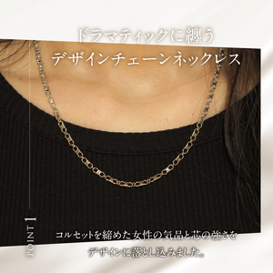 K18 Grace デザインチェーンネックレス【K18WG】  ネックレス アクセサリー レディース メンズ ユニセックス ジュエリー K18WG ホワイトゴールド チェーン シンプル 鑑別書付 保証
