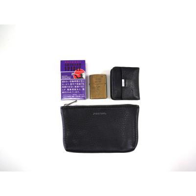 ふるさと納税 鎌倉市 MASSTARD -MINIMAL LEATHER POUCH SMALL- BLACK |  | 01