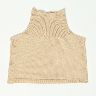 【ふるさと納税】日本製 オーガニックコットン ネックウォーマー ( つけ襟 ) ナチュラル (6650-7373)【1324765】