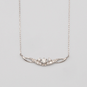PT900/PT850 0.10ct ダイヤモンド ペンダントネックレス HH-019738 SWBT005-pt