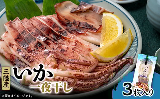イカ一夜干し3枚入×1p【1614056】