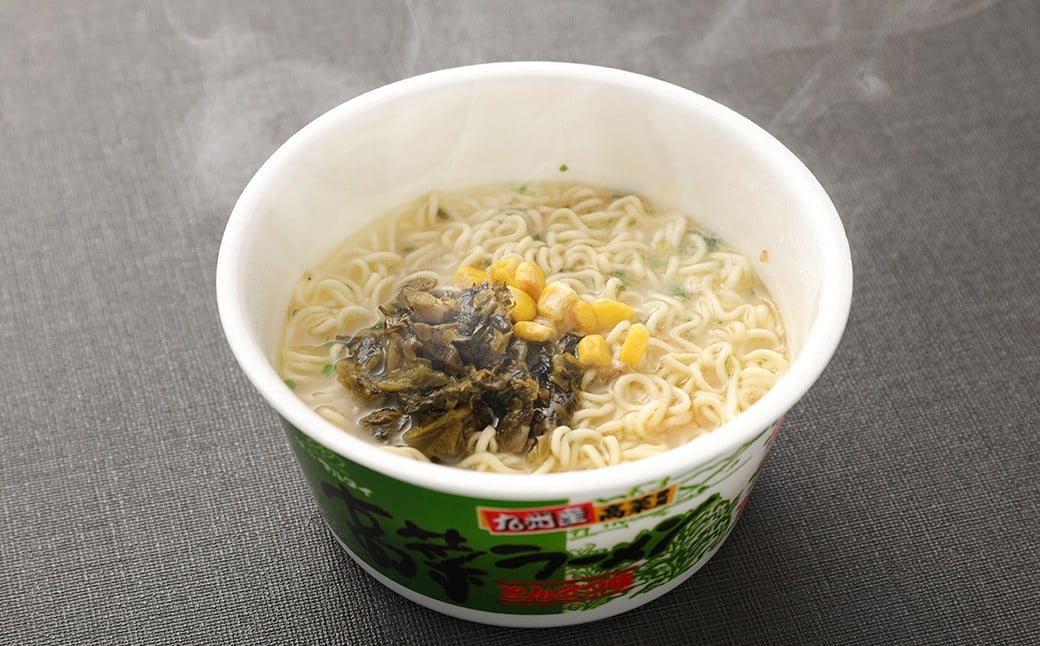 九州産高菜ラーメンとんこつ味カップ